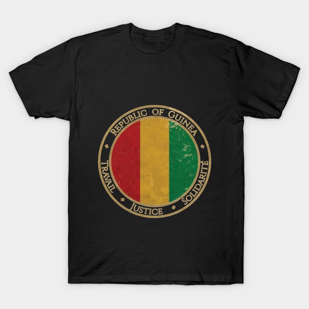 Vintage Republic of Guinea Africa African Flag T-Shirt by DragonXX